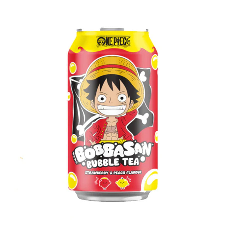 Bobbasan Bubble tea One Piece - Fraise et pêche