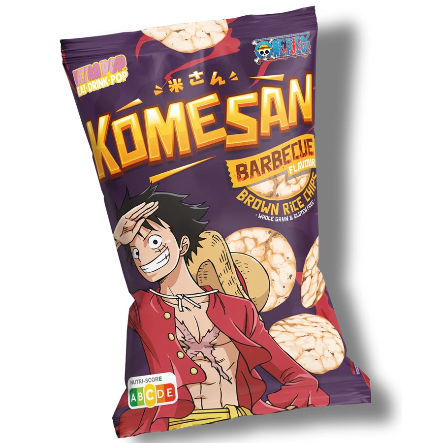 Komesan One Piece Rice Chips Luffy Barbecue 60g
