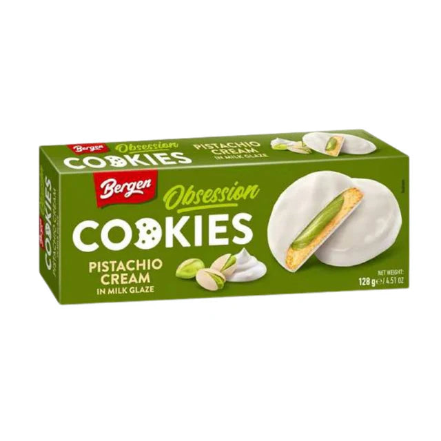 Gâteaux Bergen Pistachio Cream Milk Glaze Cookie 128g