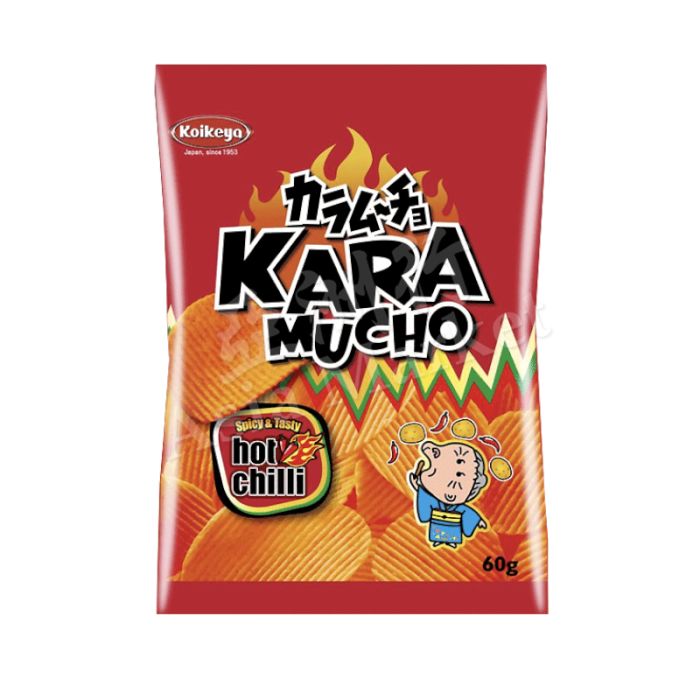 Karamucho Flat Potato Chips Hot Chili 60g
